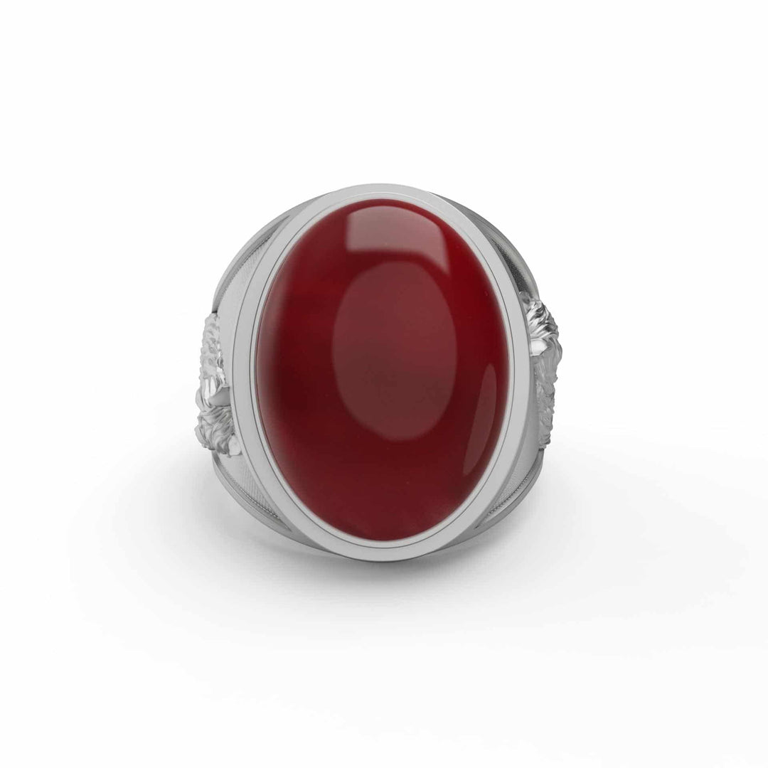Horse Carnelian Ring