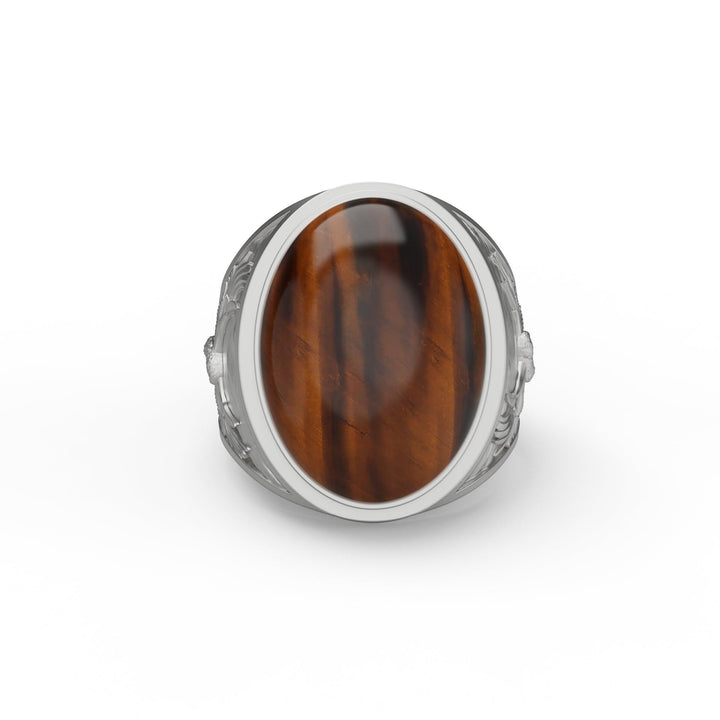 Eagle Tiger Eye Ring