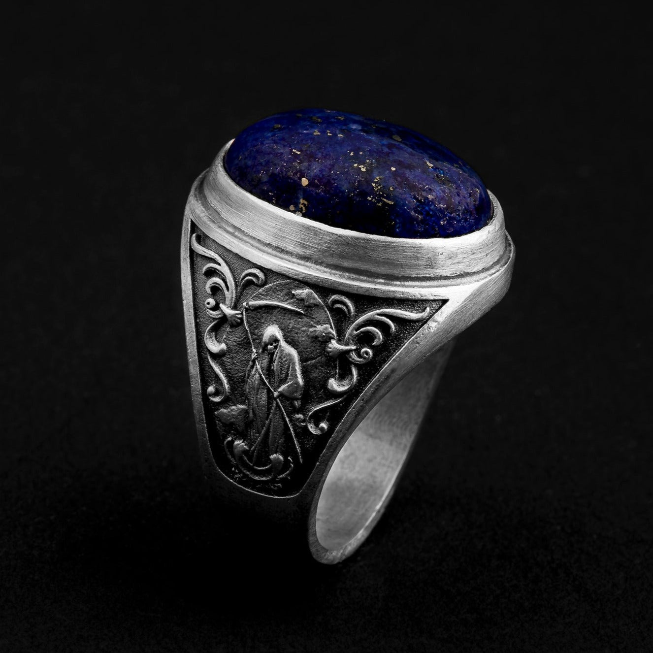handmade sterling silver Products Azrael Lapis Ring