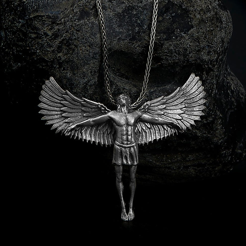 handmade sterling silver Angel Body Necklace