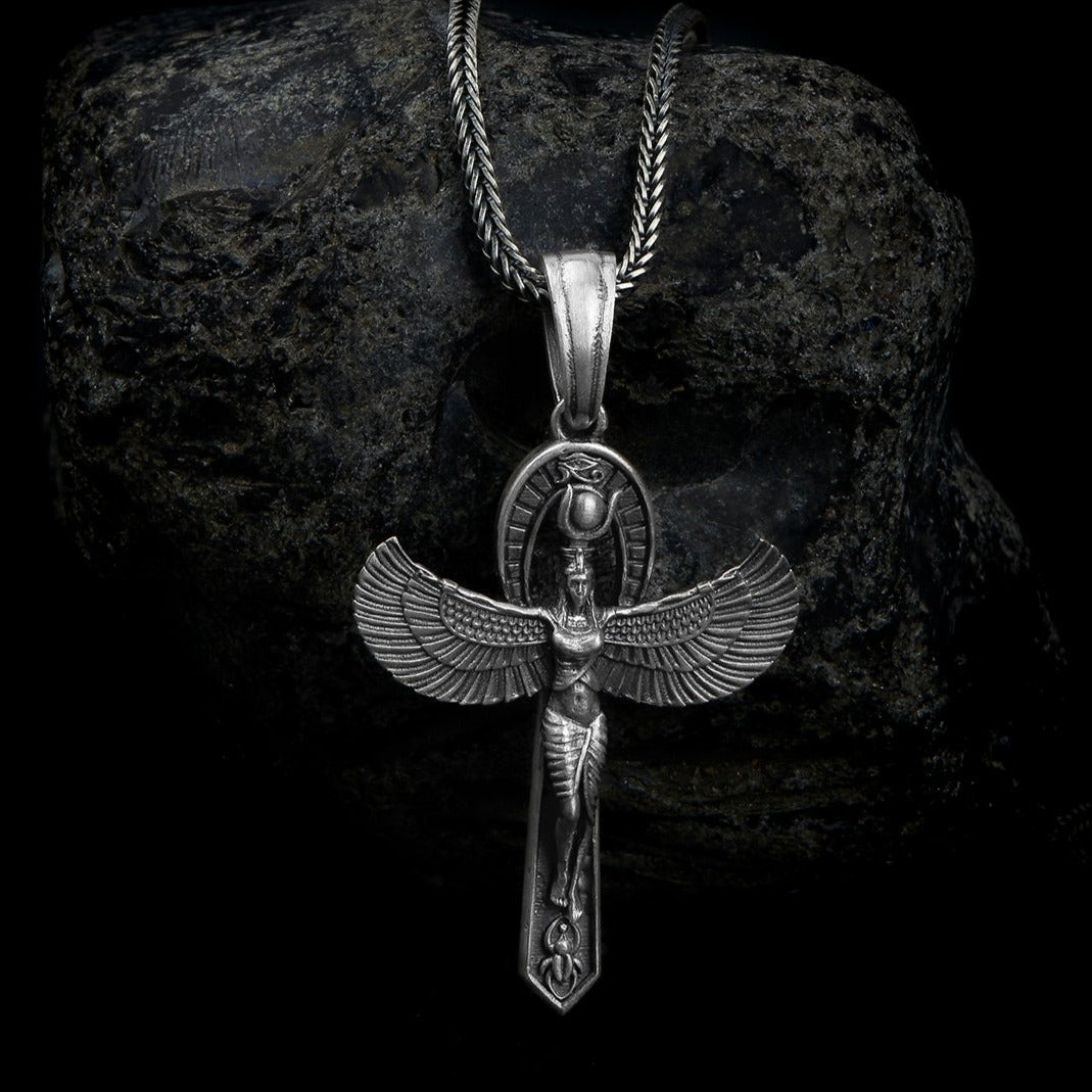 handmade sterling silver Goddess Isis Necklace