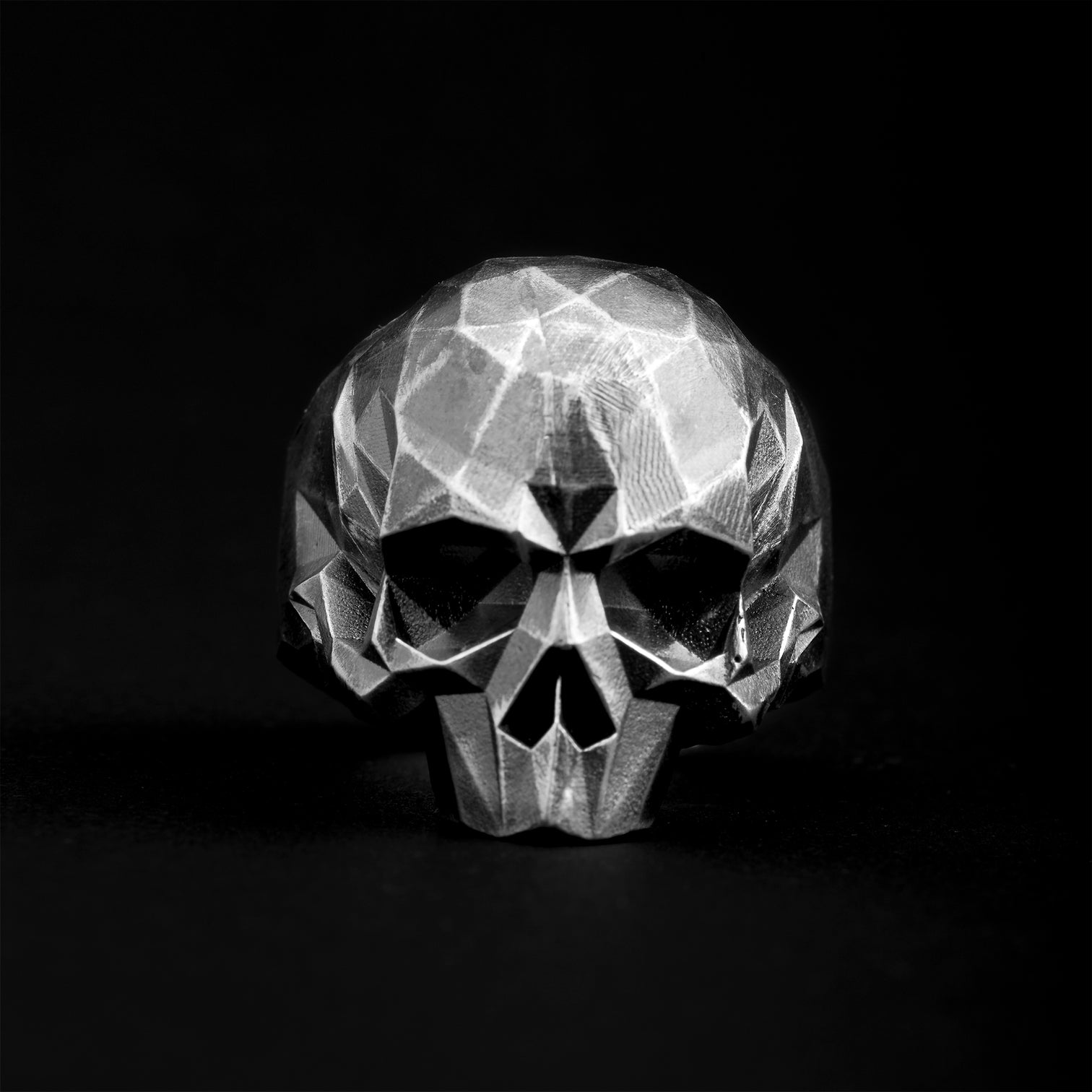 handmade sterling silver Signet Skull Ring