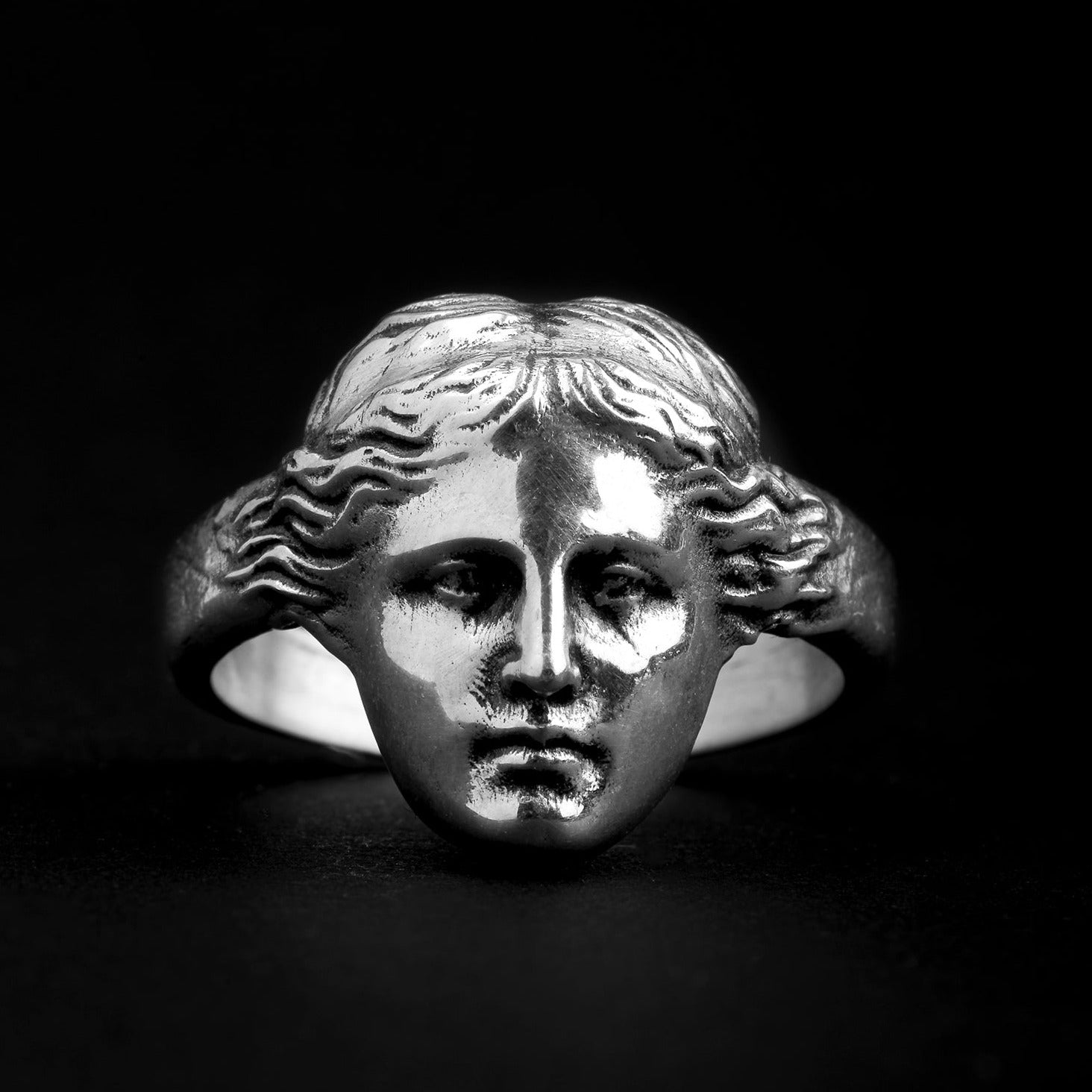 handmade sterling silver Venus De Milo Greek Ring
