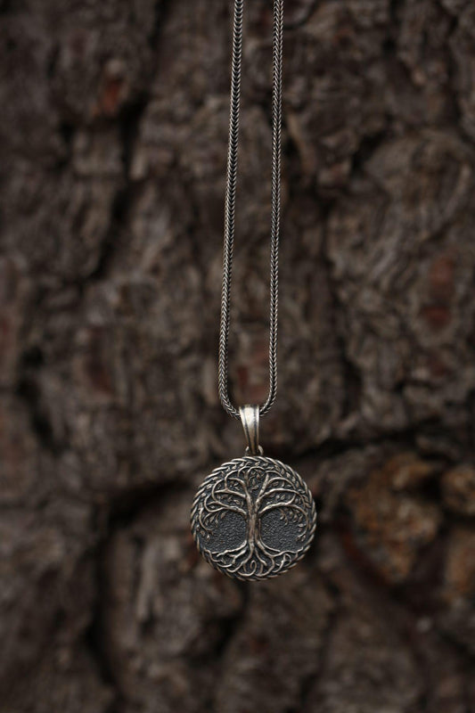 handmade sterling silver tree of life necklace by theswaf.com