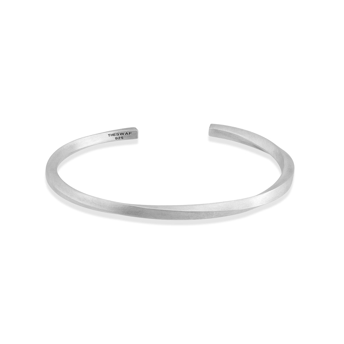 Scelta Angular Facet Sterling Silver Cuff Bracelet