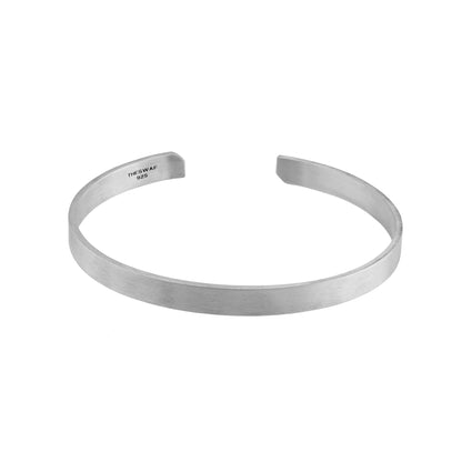 Fides Geometric Sterling Silver Cuff Bracelet