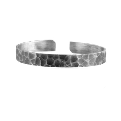Independence Hammered Sterling Silver Cuff Bracelet
