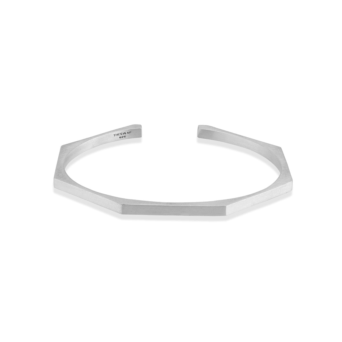 Kraft Faceted Geometric Sterling Silver Cuff Bracelet