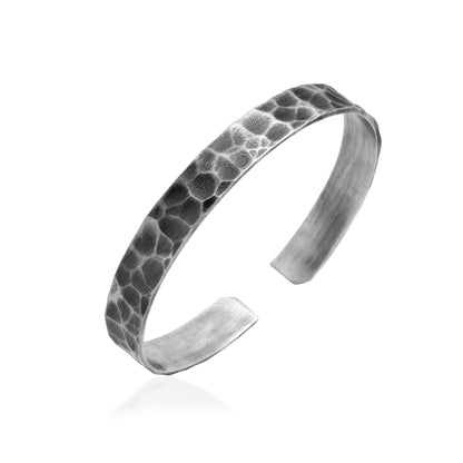 Independence Hammered Sterling Silver Cuff Bracelet
