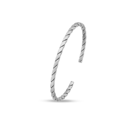 Sofort Twisted Rope Sterling Silver Cuff Bracelet