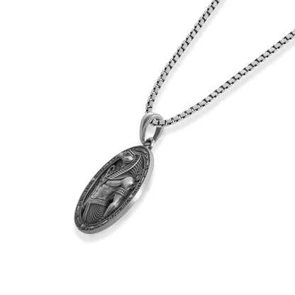 Horus Falcon Warrior Coin Necklace