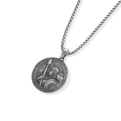 Medieval Knight Oath Coin Necklace