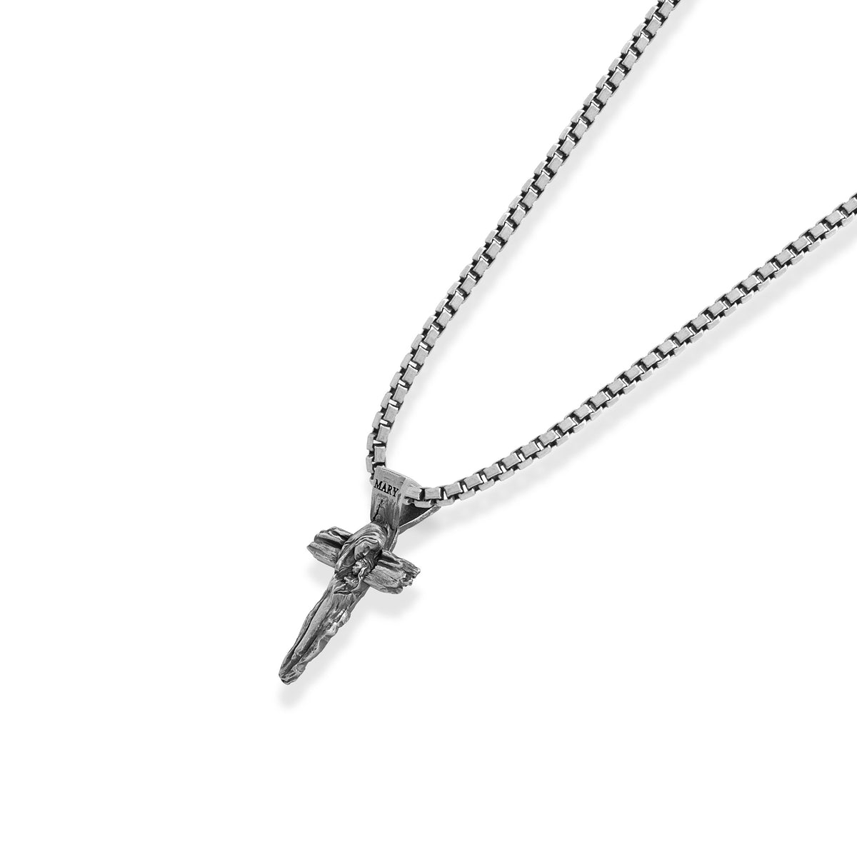 Virgin Mary Crucifix Necklace