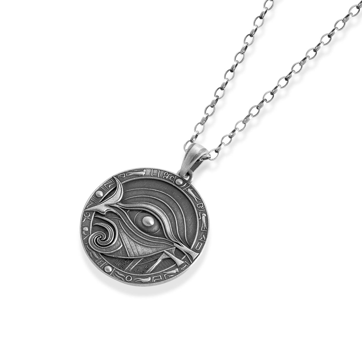 Eye of Horus Sun Disc Necklace