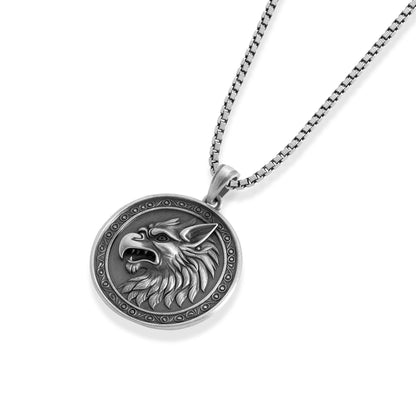 Fenrir Wolf Coin Necklace