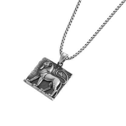 Trojan Horse Relief Necklace