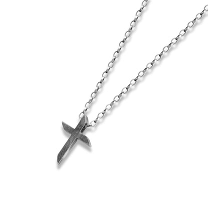 Wind-Swept Cross Necklace
