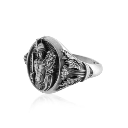 Perseus and Medusa Myth Signet Ring