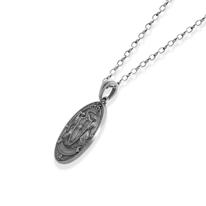 Guardian Angels Shield Crest Necklace