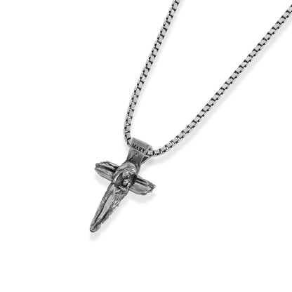 Virgin Mary Crucifix Necklace
