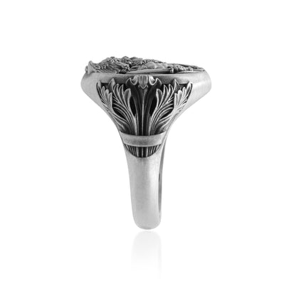 Perseus and Medusa Myth Signet Ring