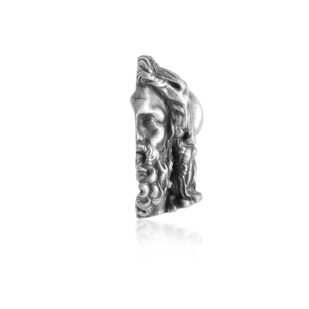 Zeus Split Portrait Hoop Earrings
