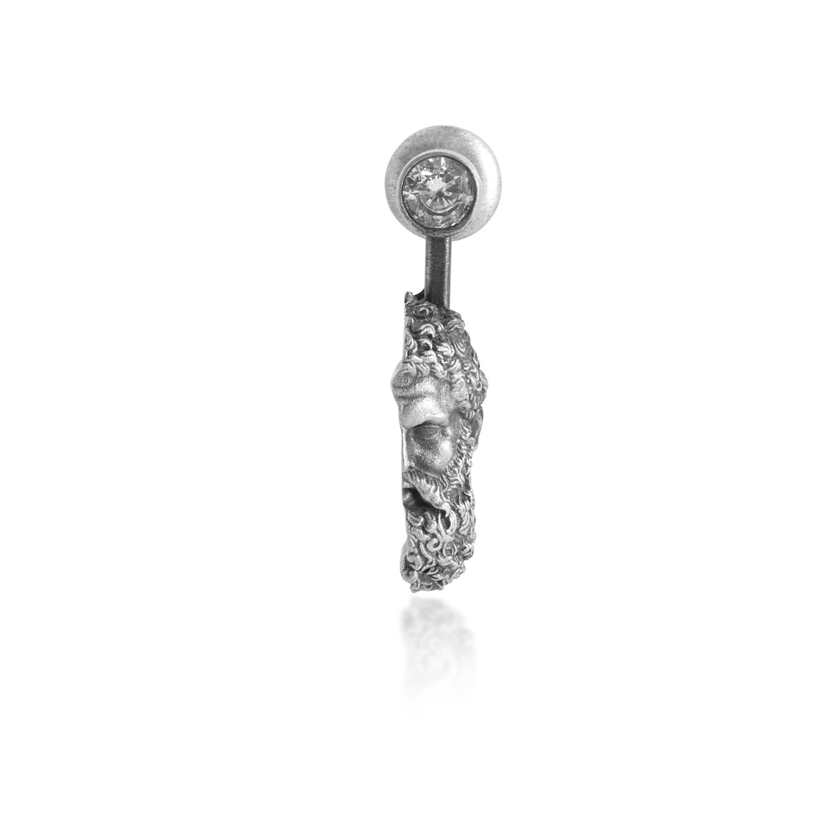 Poseidon Crystal Split Portrait Earrings