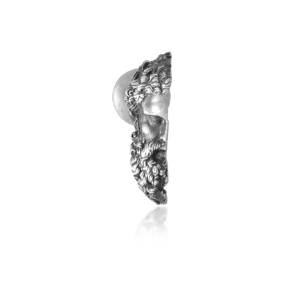 Poseidon Split Portrait Hoop Earrings