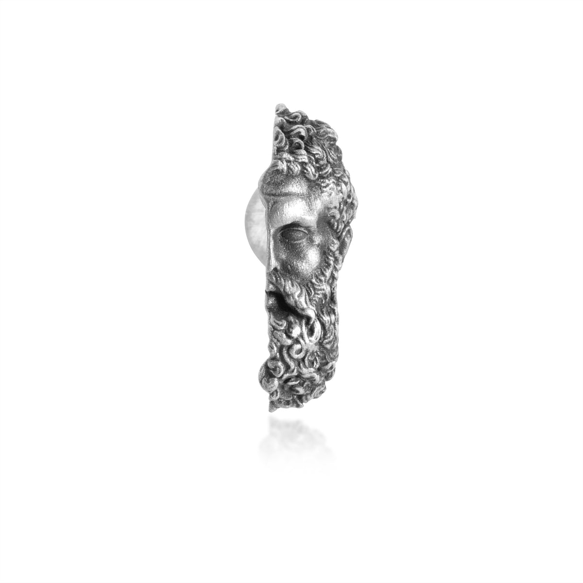 Poseidon Split Portrait Hoop Earrings