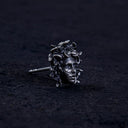 Unleash ancient power with the Gordon Medusa Earring. Crafted from solid sterling silver, this striking stud showcases the fierce face of Medusa crowned with venomous serpents.