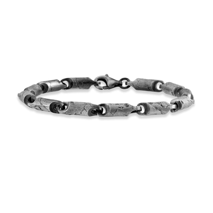 Worn Texture Silver Bracelet