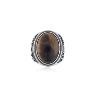Buckhorn Tiger Eye Ring top view