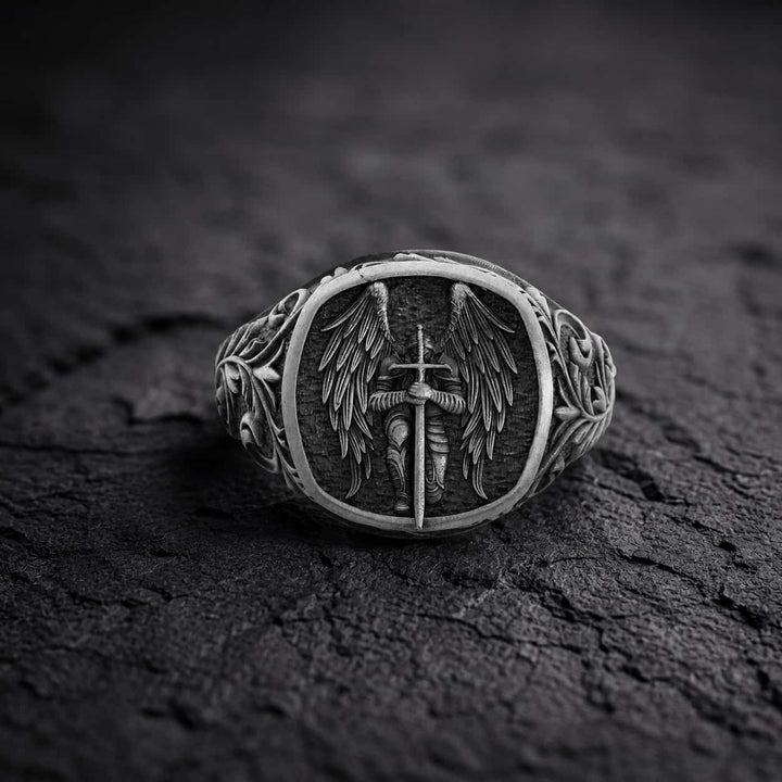 Saint Michael Signet Ring