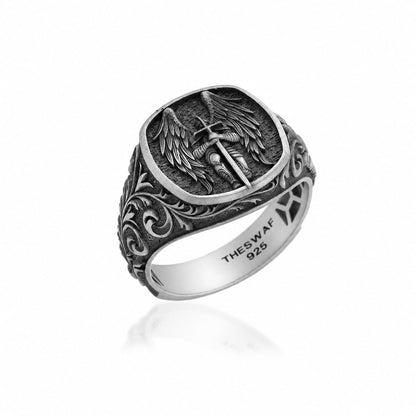 Saint Michael Signet Ring