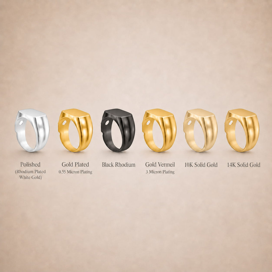 Lunar Crater Signet Ring
