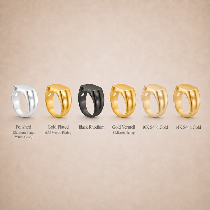 Lunar Crater Signet Ring