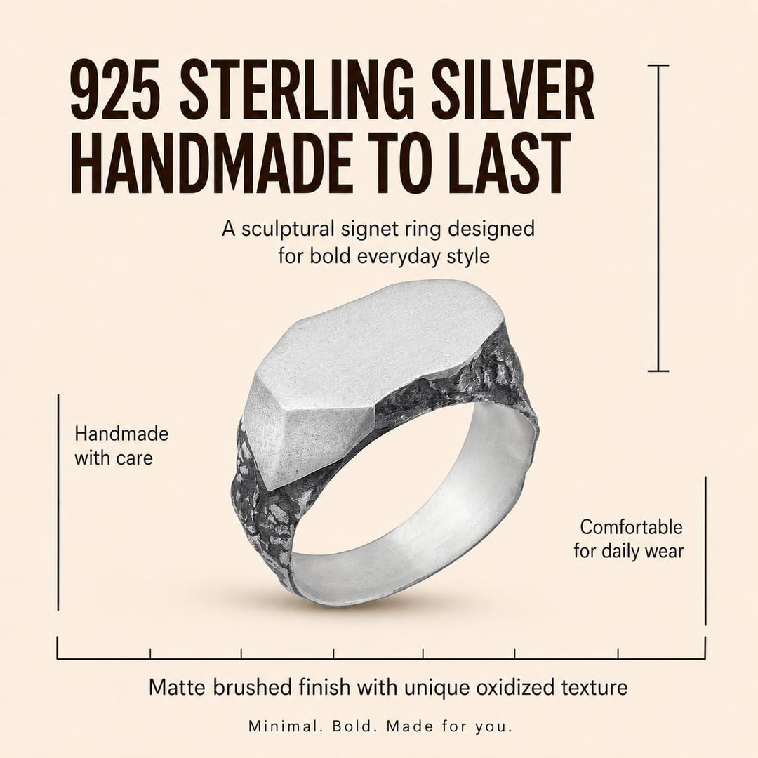 Cosmic Meteorite Signet Ring
