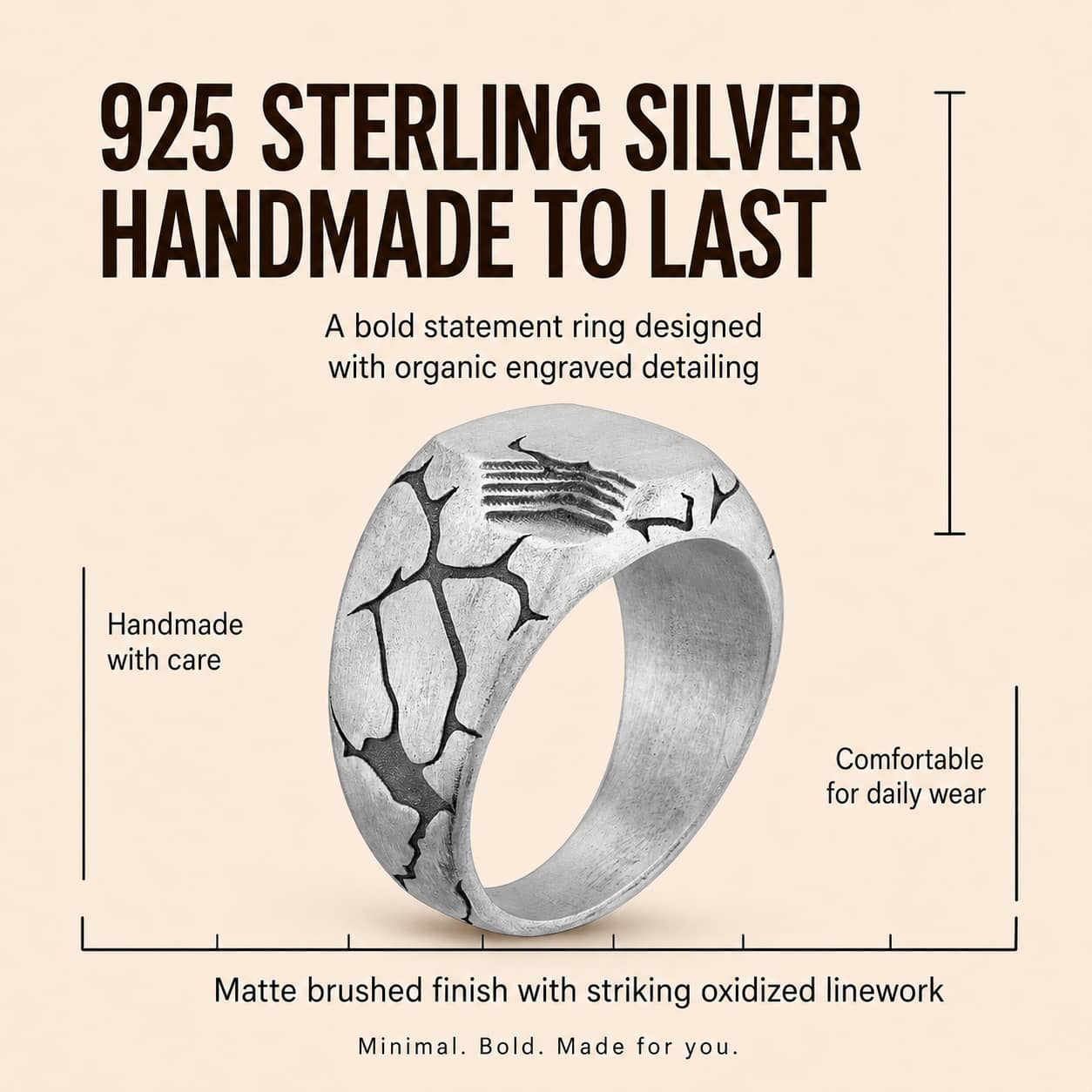 Terra Fissure Signet Ring