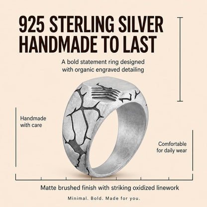 Terra Fissure Signet Ring