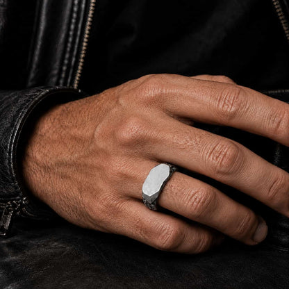 Cosmic Meteorite Signet Ring