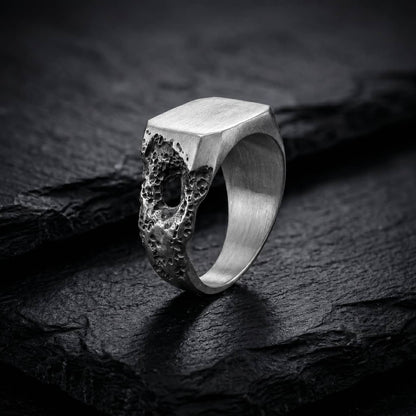 Lunar Crater Signet Ring