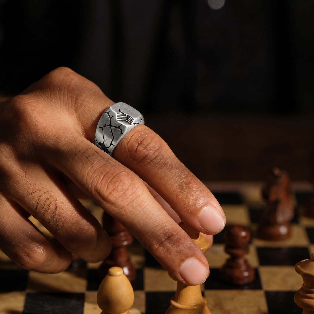 Terra Fissure Signet Ring