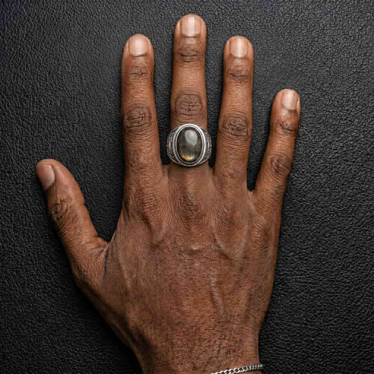 Pirate Octopus Labradorite Ring