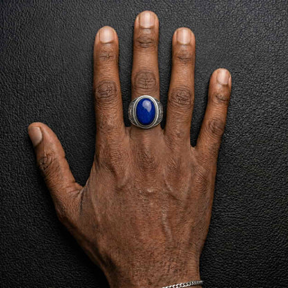Pirate Octopus Lapis Ring