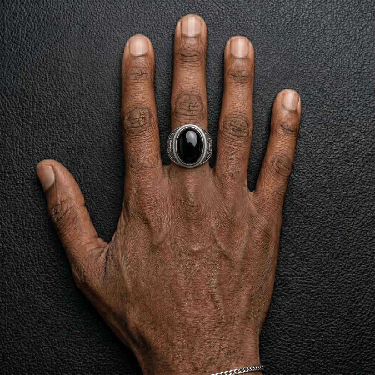 Pirate Octopus Onyx Ring