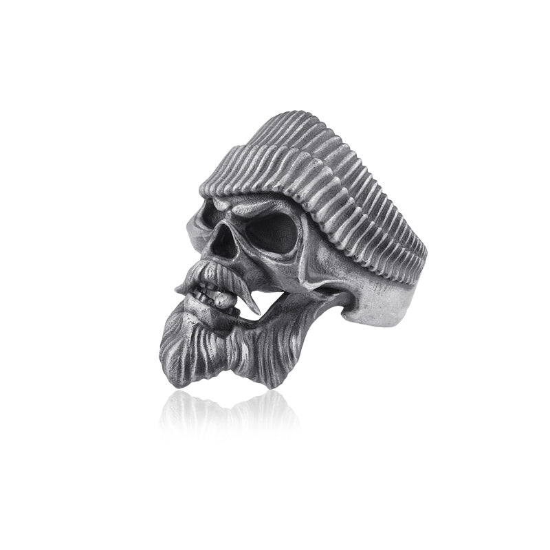 Cigar Skull Ring side view