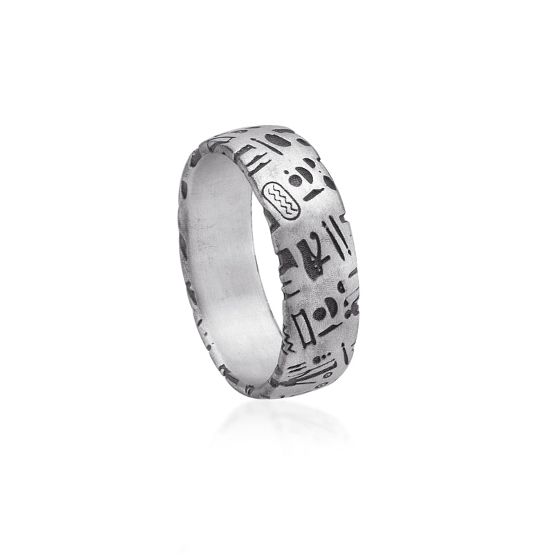 Egyptian Hieroglyphs Ring