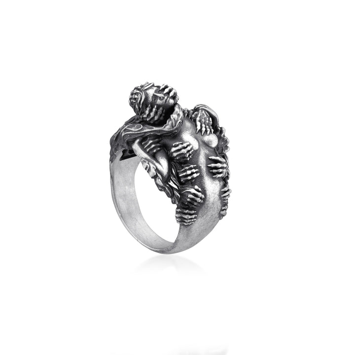 Eternal Gothic Love Ring side view