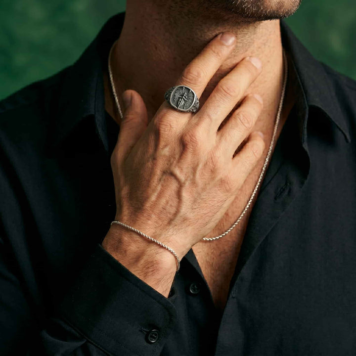 Saint Michael Signet Ring