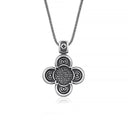 Four-Way Cross Necklace back side
